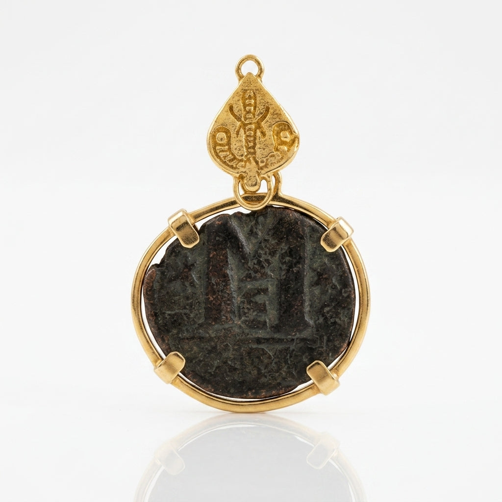 Roman "M" Coin- 317 Gold