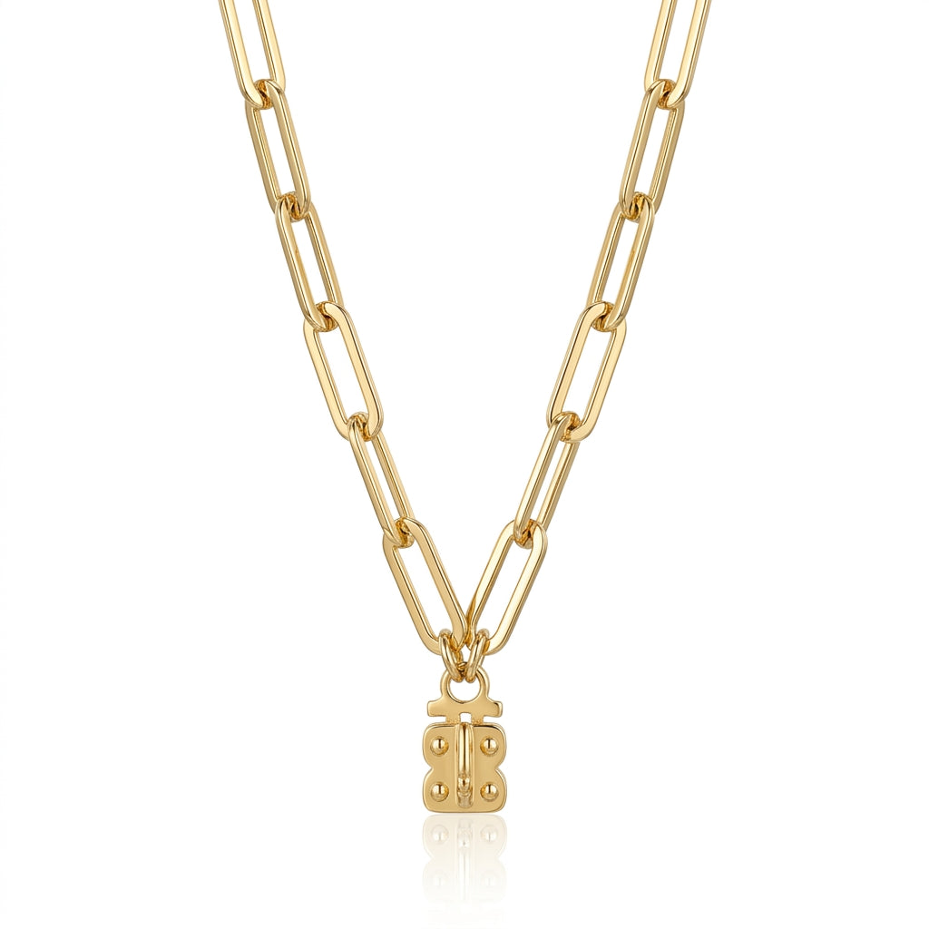 Paperclip Chain with Signature Vignette Holder
