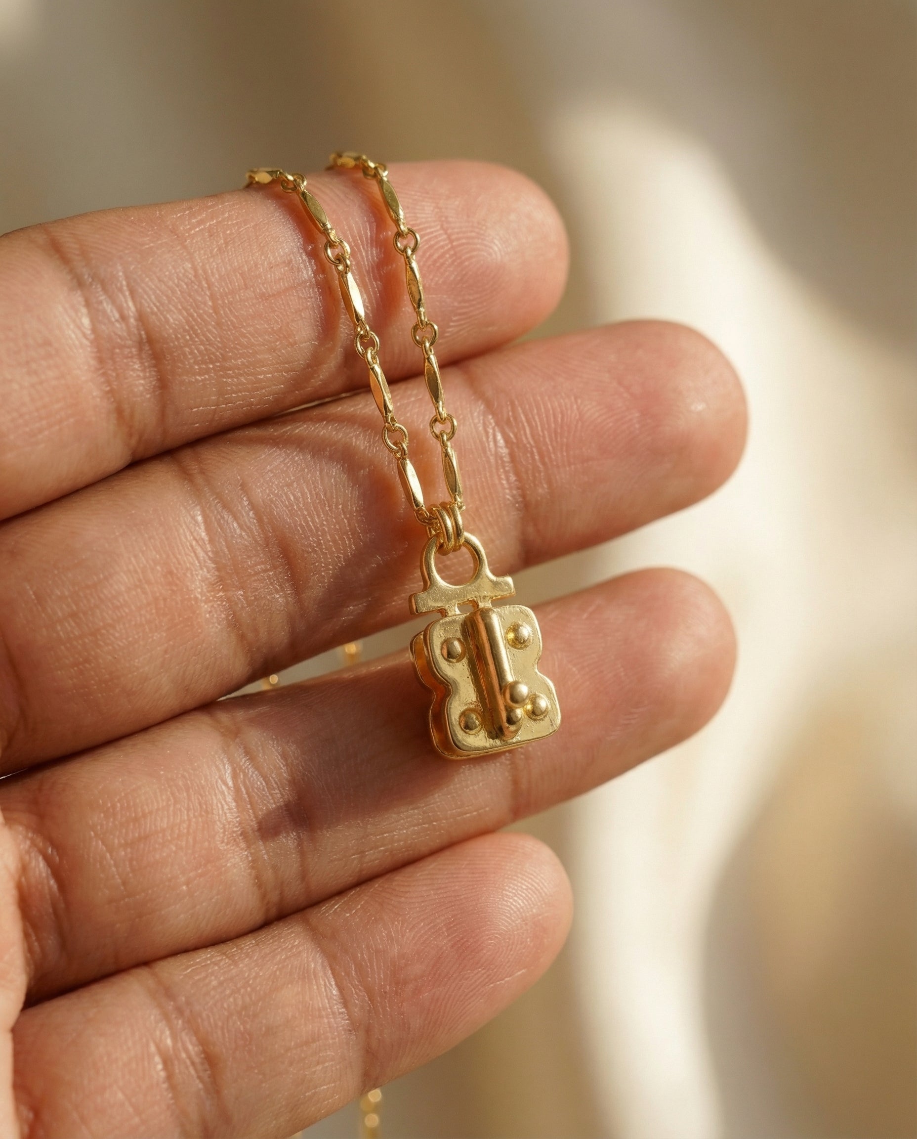 Isabelle 14K Gold Filled Marquis Bar Link Chain | Sennod Jewelry