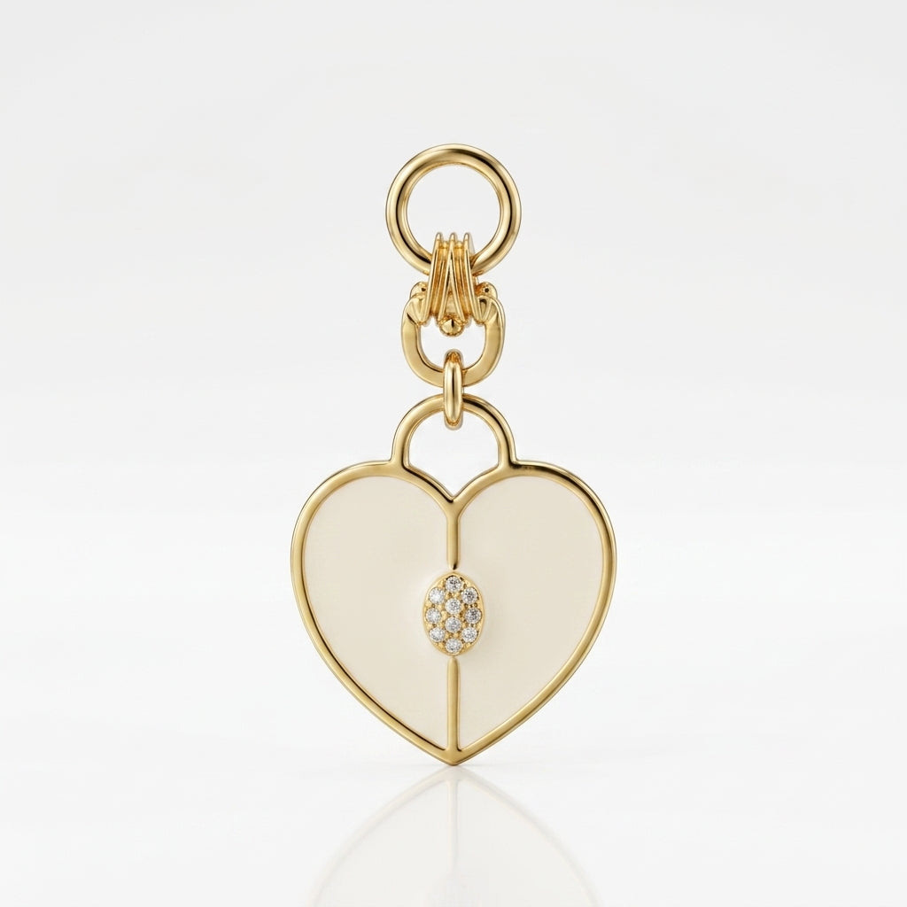 Gold & Diamond Heart Pendant