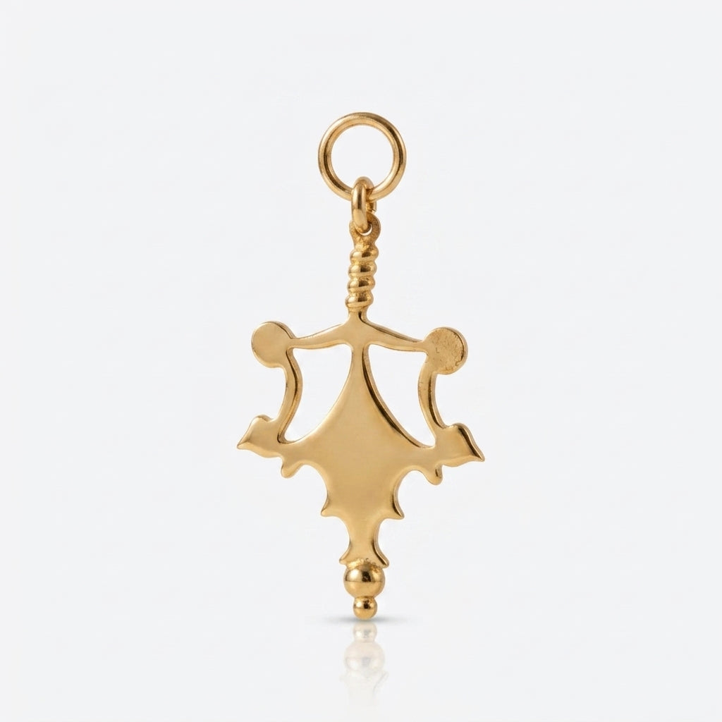Roman Relic-Inspired Pendant with Polished Finish – Vermeil