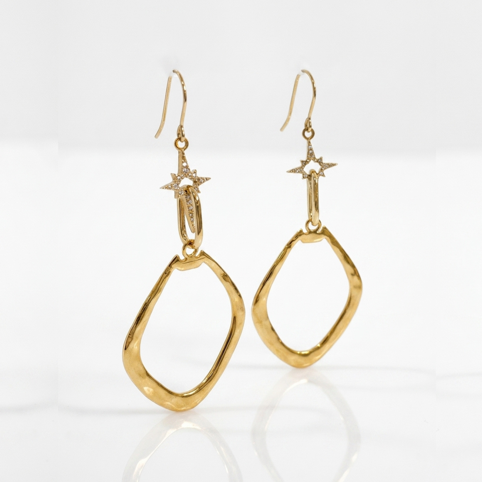 Nova Diamond Earrings - Gold