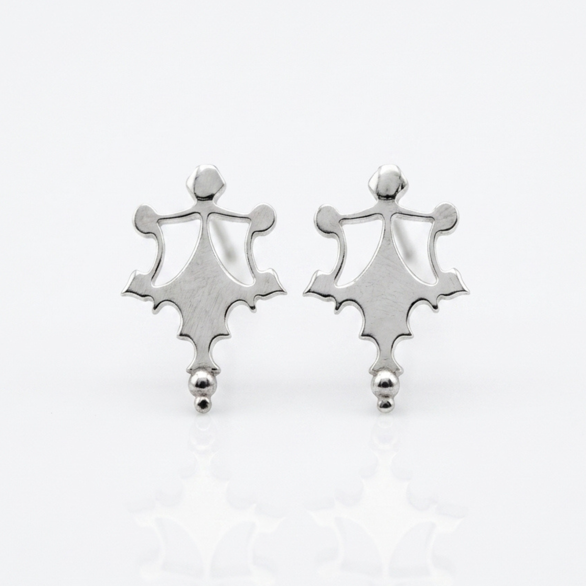 Harper Post Earrings - Silver