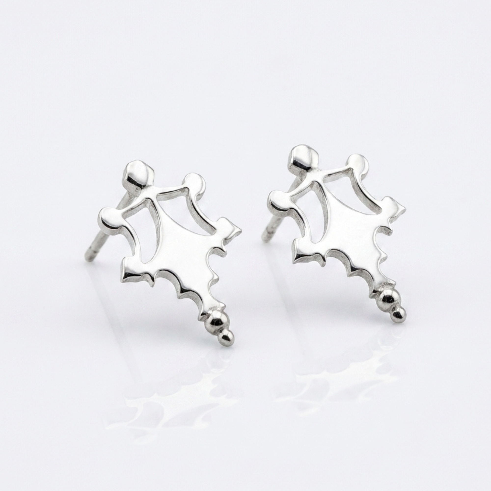 Harper Post Earrings - Silver