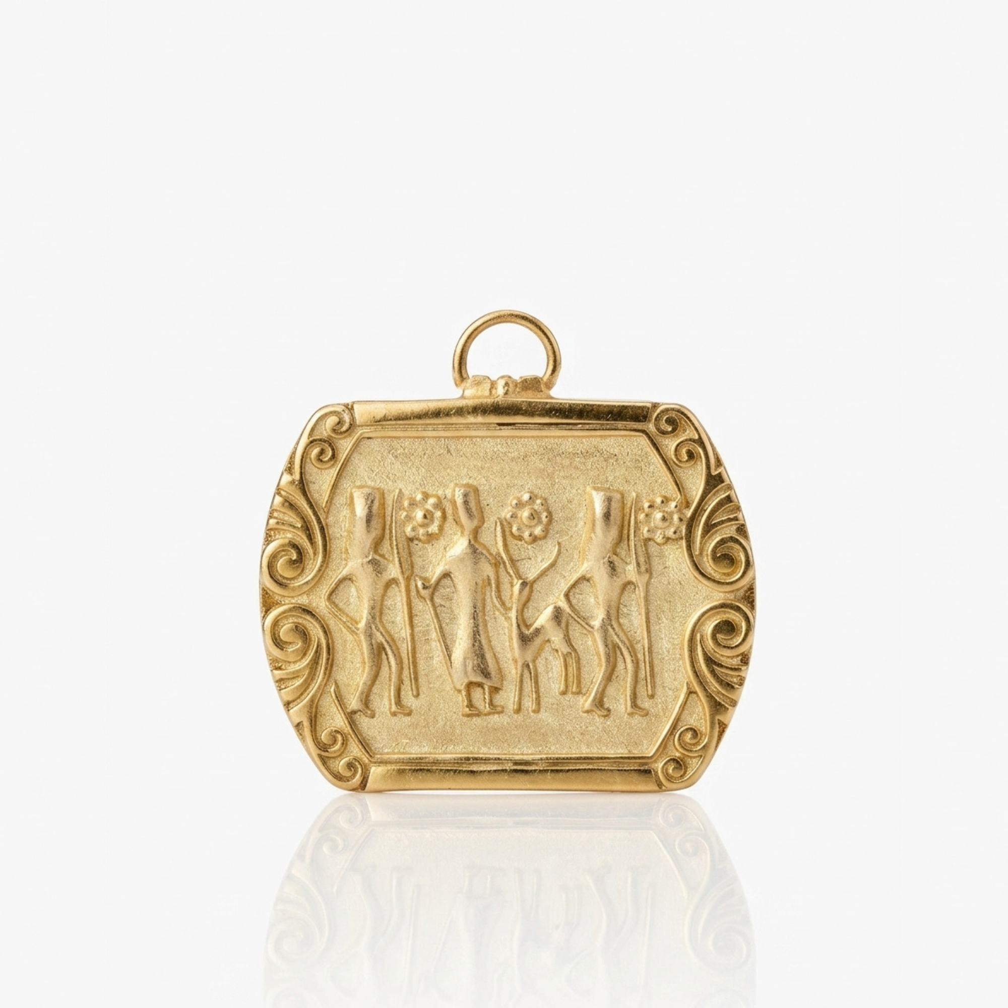 Ester- Antique Wax Seal Scene Vignette- Gold