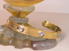 Polka Diamond Cuff - Gold