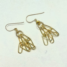 Elipse Diamond Earrings - Gold