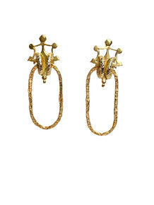 Harper Oval Earrings - Gold