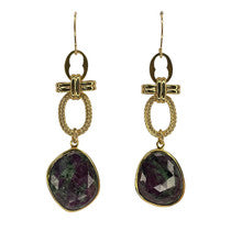 Ruby Z Earrings - Gold