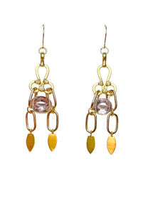 Dora Amethyst Earrings - Gold