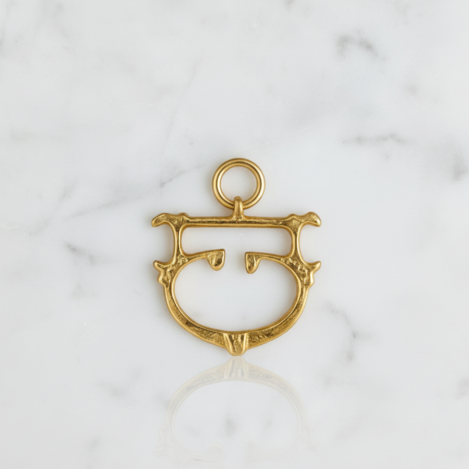 Roman Buckle Replica Gold Vignette- Med