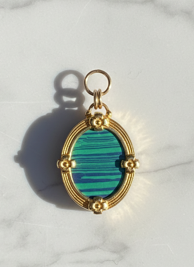 Clementine Oval Stone with Decorative Bezel – Vermeil & Gold Filled