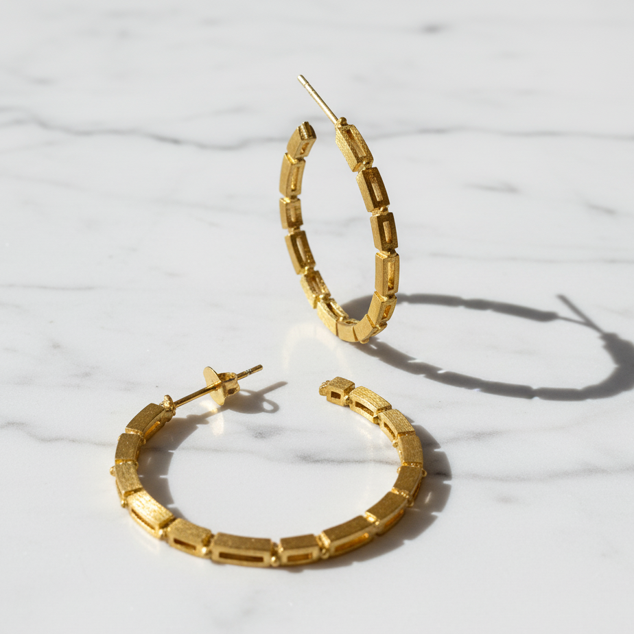 Maxine Classic Hoop-35mm-Gold Polished