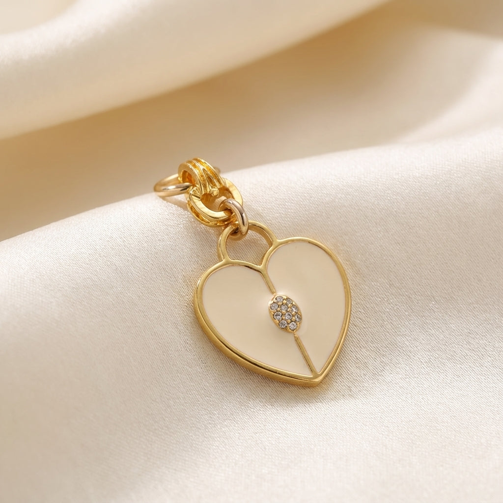 Love Me Heart white gold and diamond heart pendan