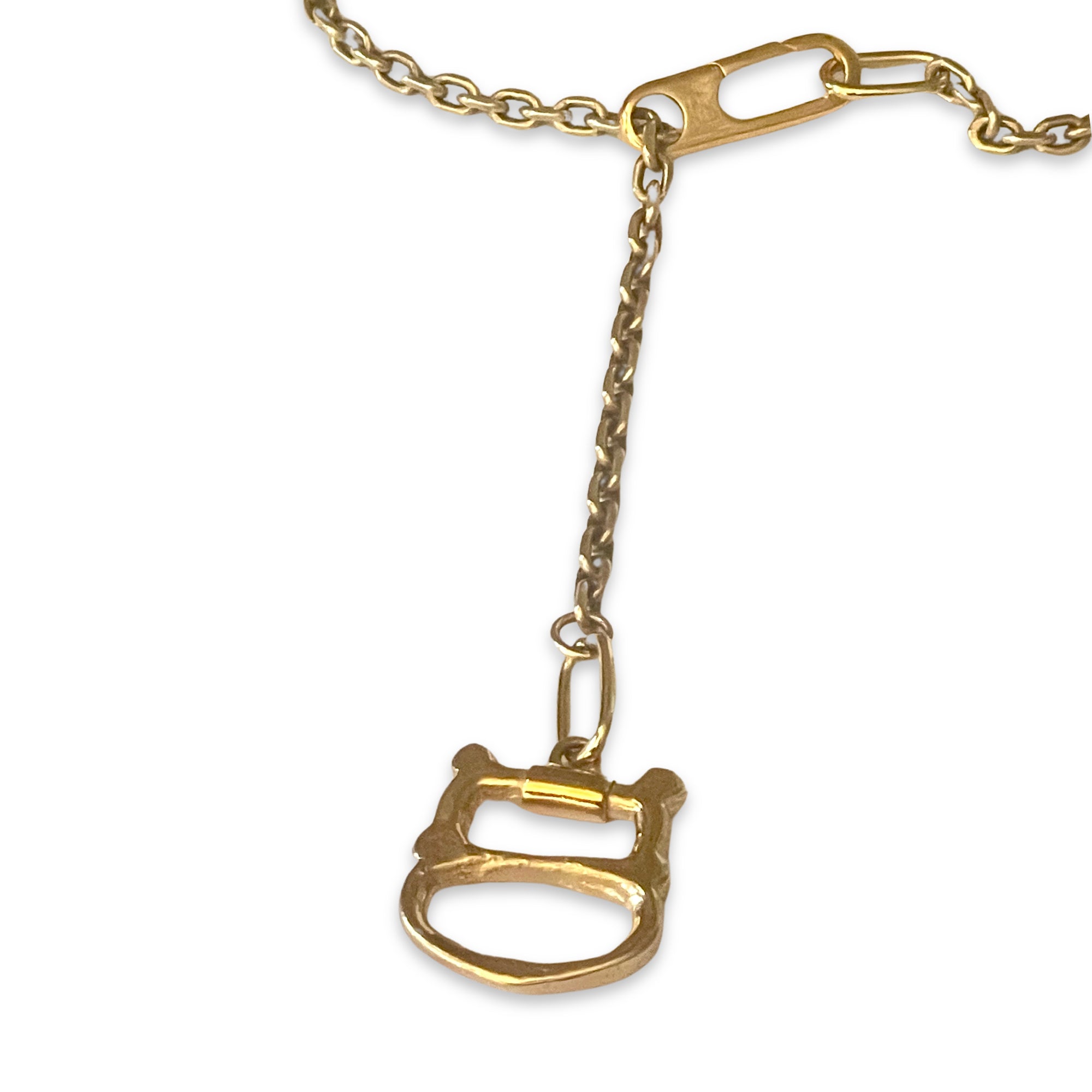 Lariat Style Italian Anchor Chain Necklace – Vermeil