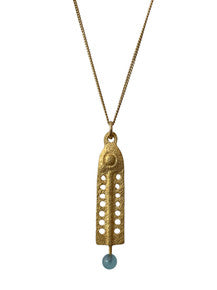 Lucia Necklace - Aqua Chalcedony