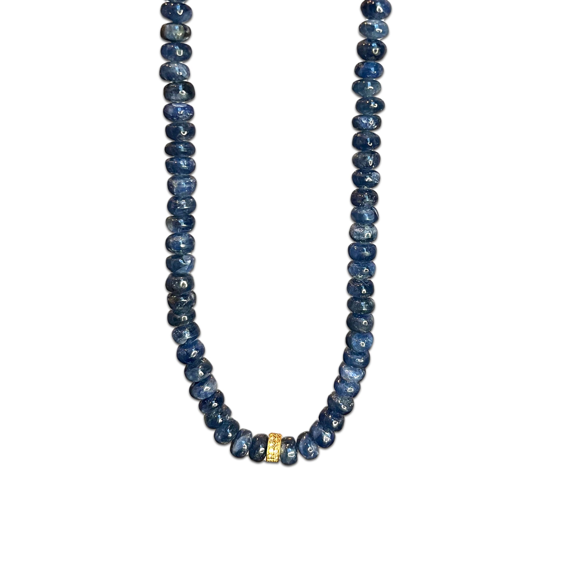 Blue Sapphires & Diamond roundel- 18"