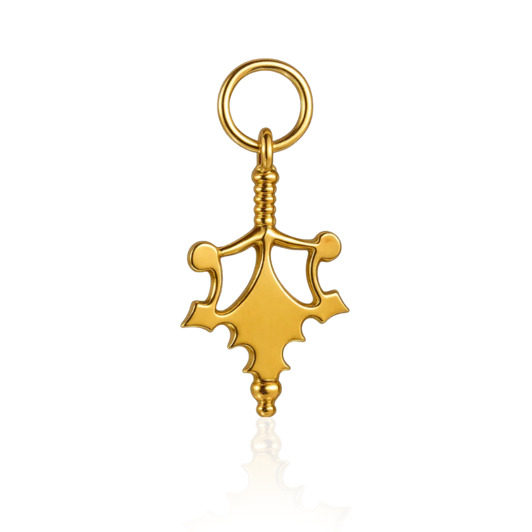 Roman Relic-Inspired Pendant with Polished Finish – Vermeil