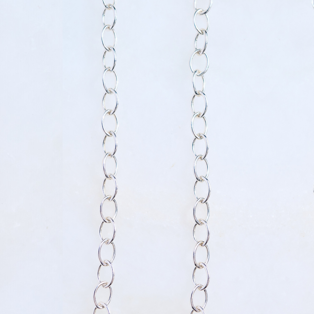 Classic Sterling Cable Chain with Signature Sennod Vignette Holder