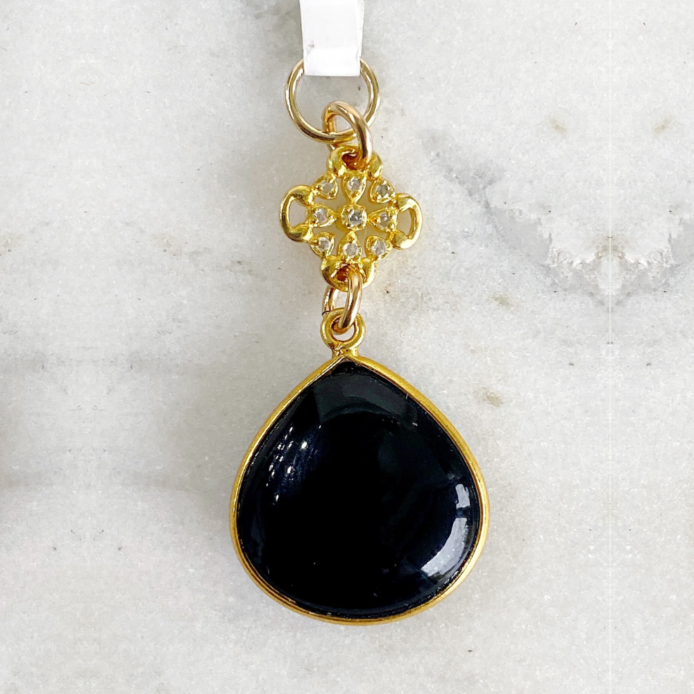 送税込【CRAFTD London】Blue Clover Stone Pendant (2色)国内発 楽天市場】CRAFTD London ネックレス GREEN GEMSTONE CLOVER