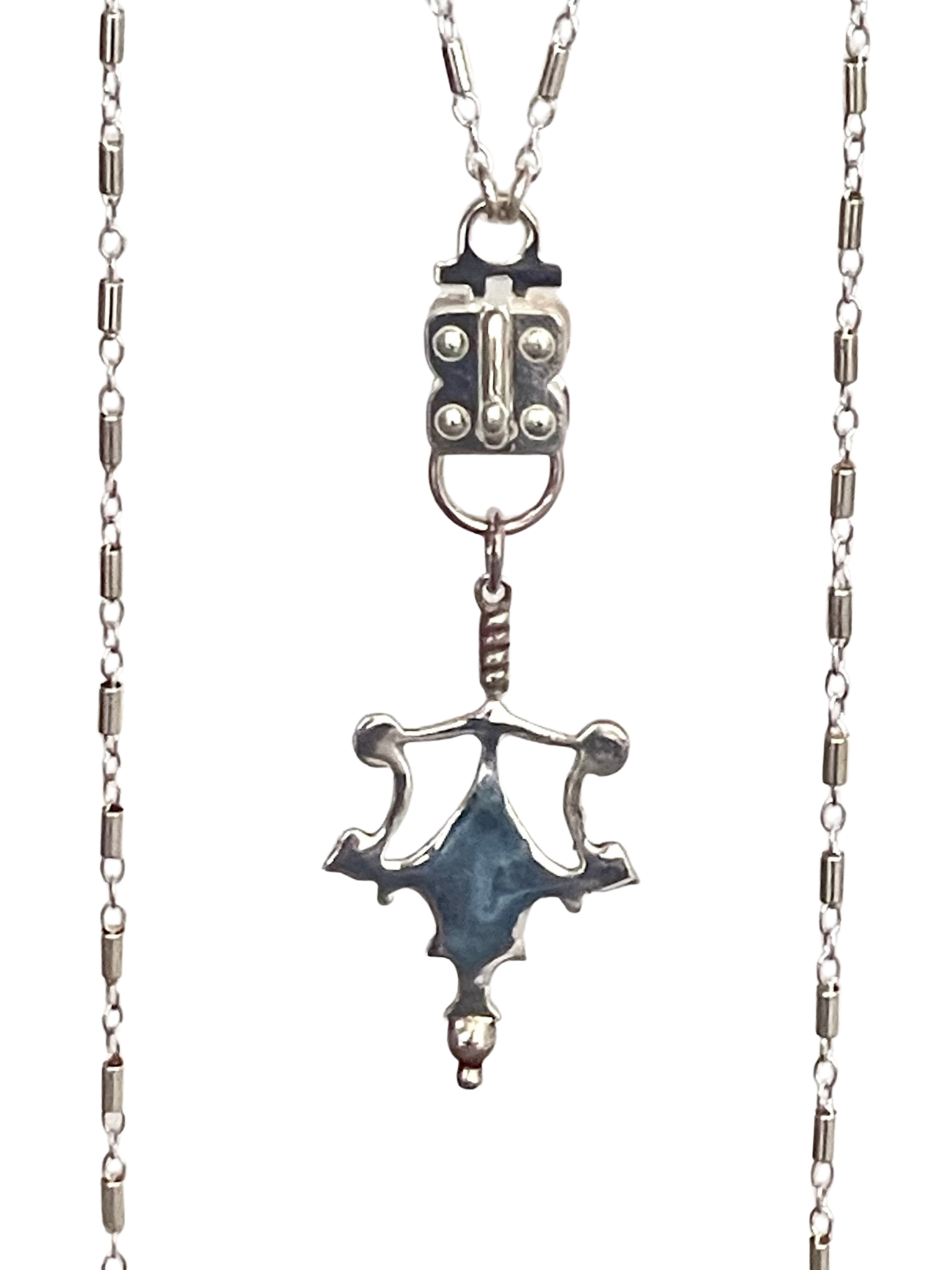 Roman Relic-Inspired Pendant with Polished Finish – Sterling Silver