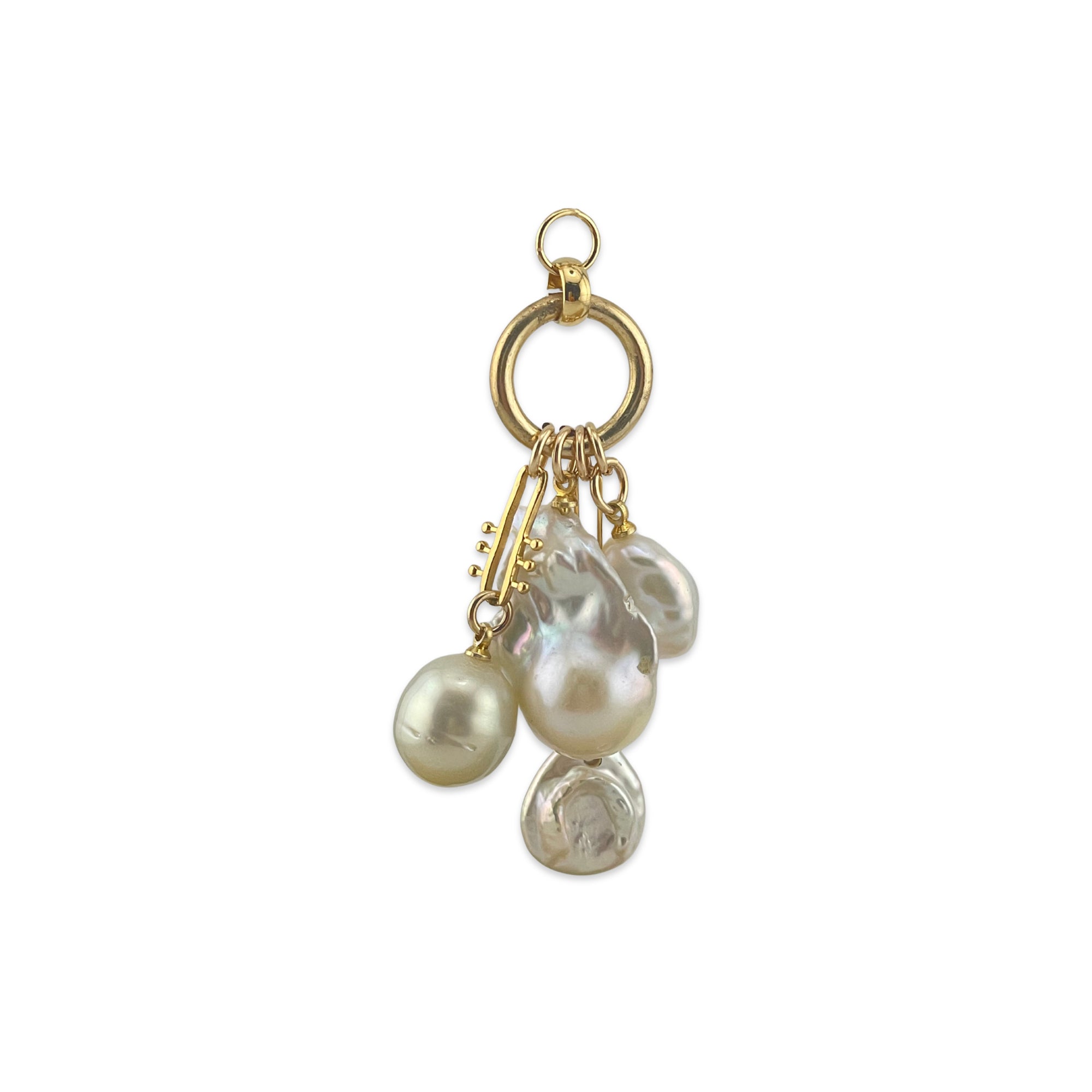 Cluster Pearls - 2.75" Gold Filled & Vermeil