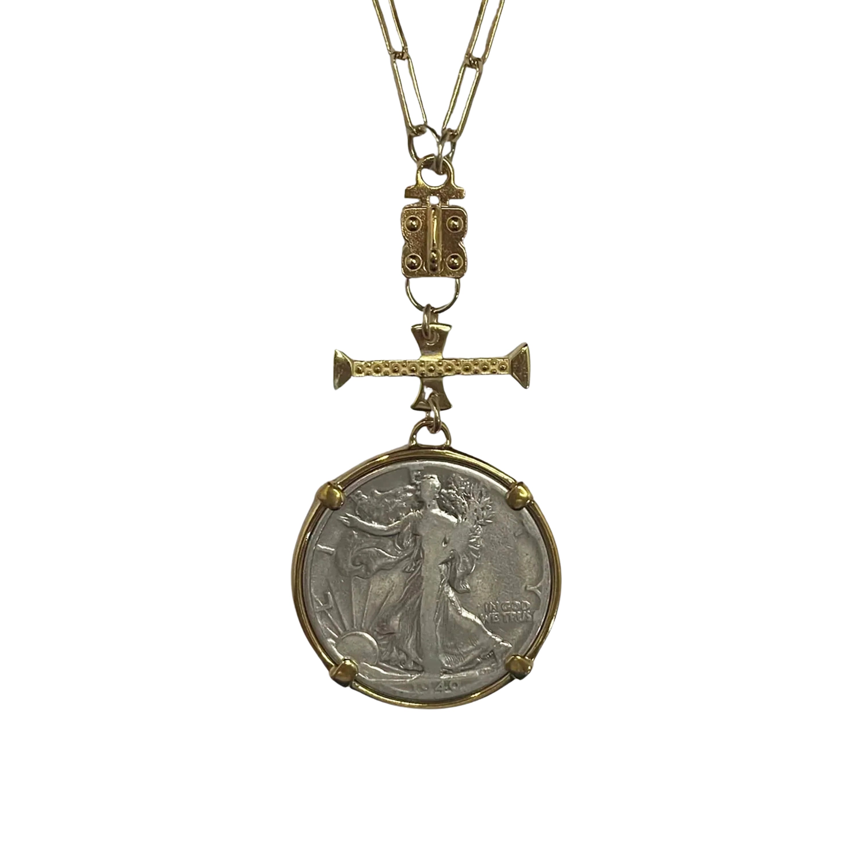 Authentic U.S. Walking Liberty Coin – Half Dollar – Two-Toned