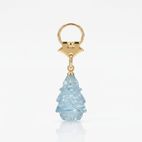 Swiss Blue Topaz Pendant – Gold Filled & Vermeil