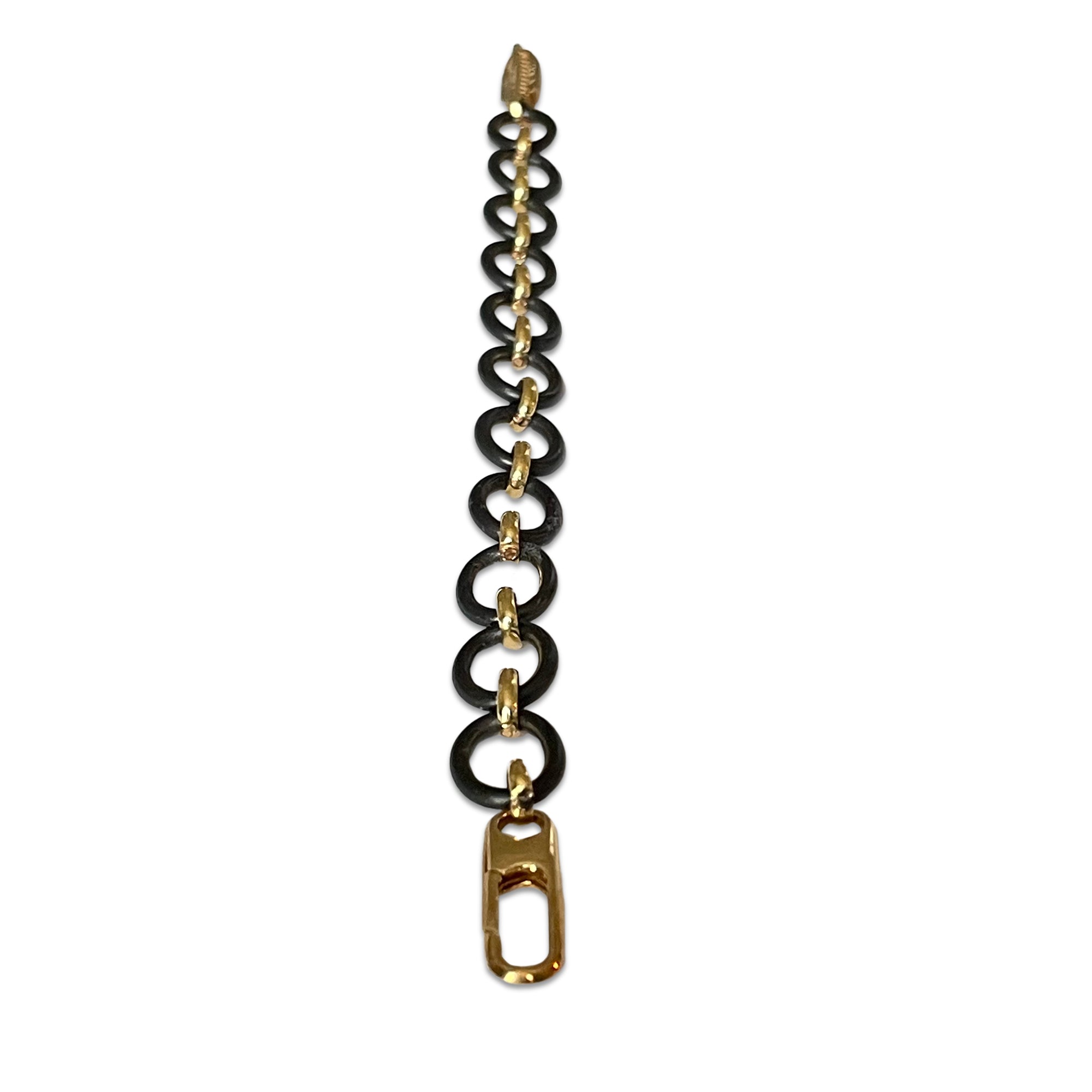 Nico Black & Gold Cable Bracelet 1