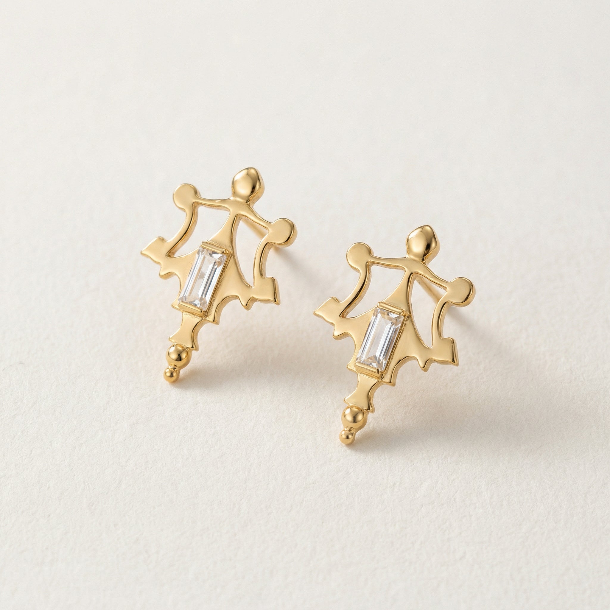 Sterling silver Roman replica earrings for a cool-toned, historical aesthetic