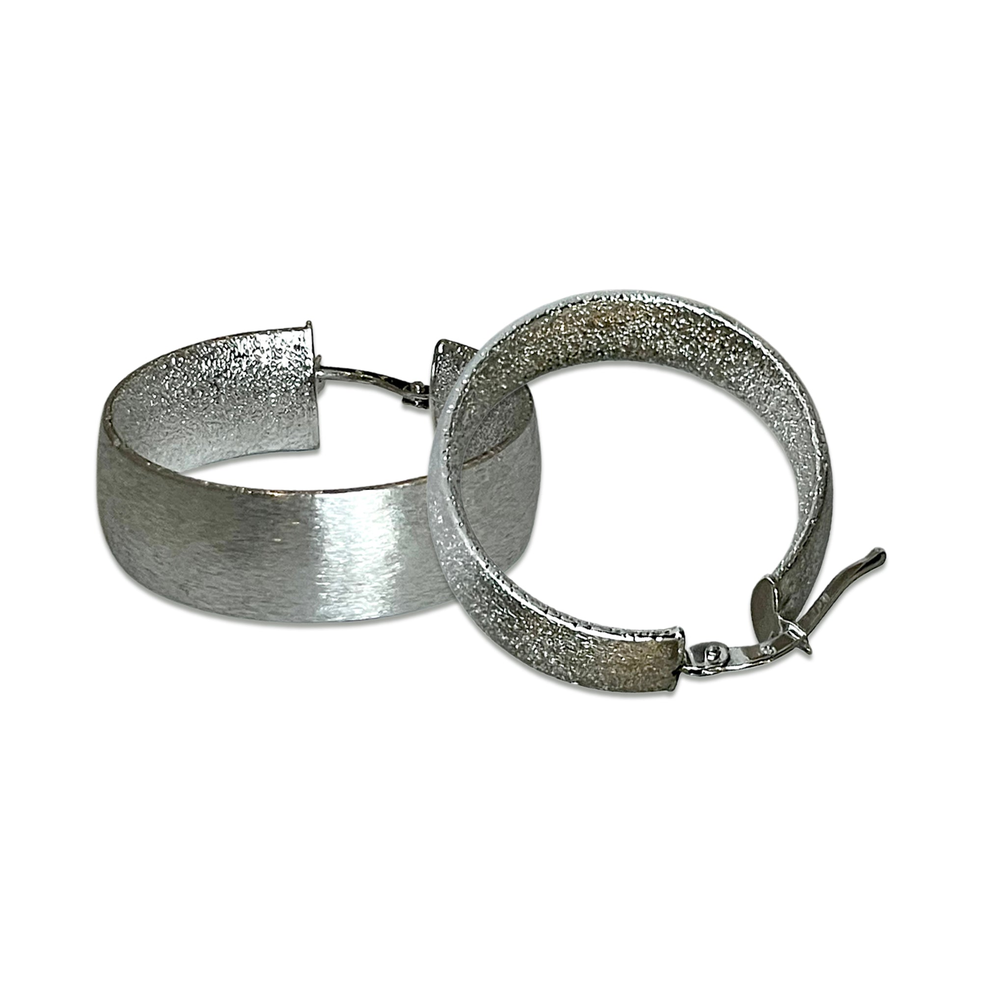 Priscilla Hoop Earrings - Silver