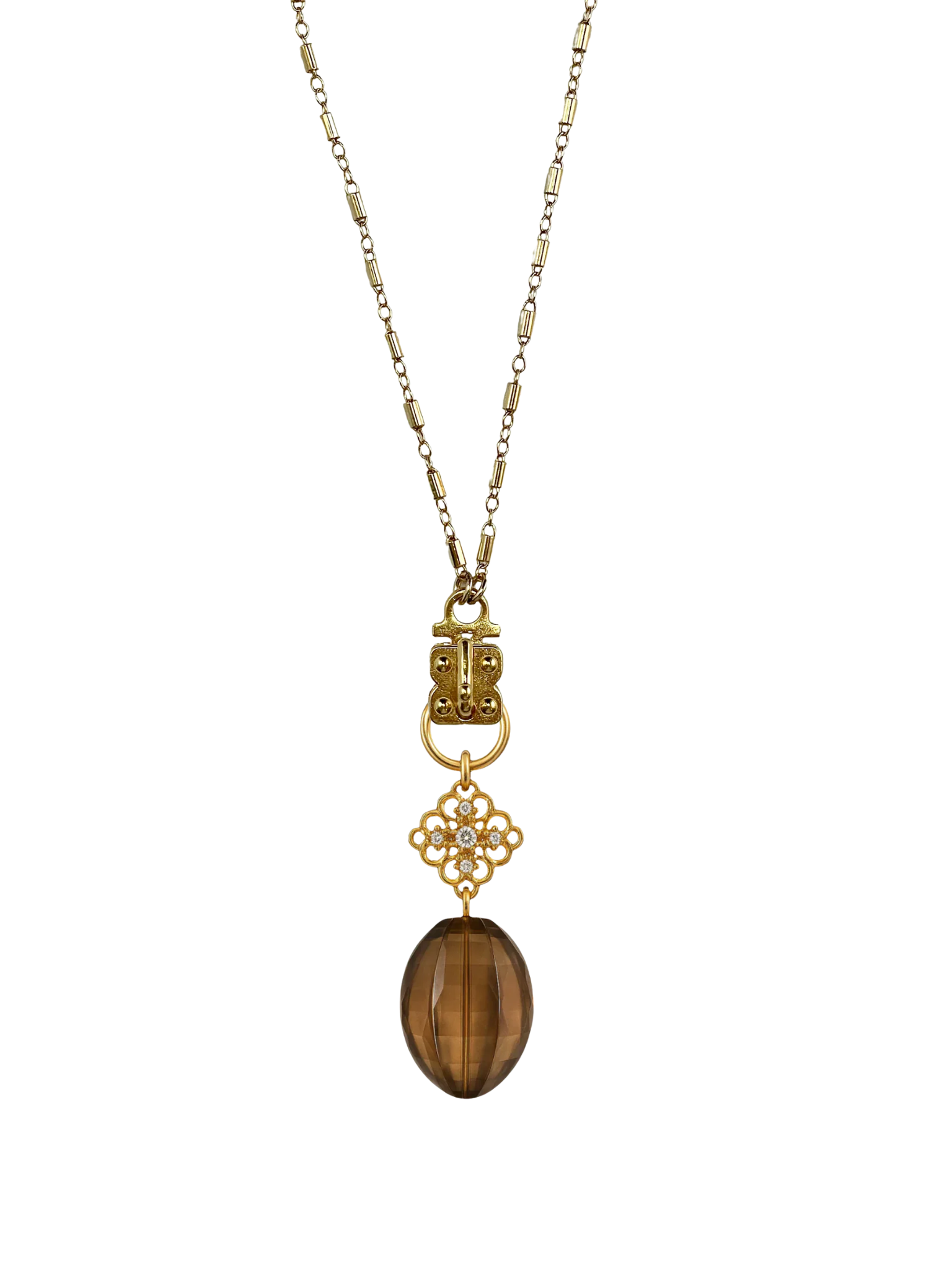 Hayden Chain with Signature Sennod Vignette Holder and Lobster Clasp