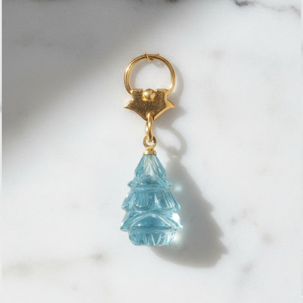 Swiss Blue Topaz Pendant – Gold Filled & Vermeil