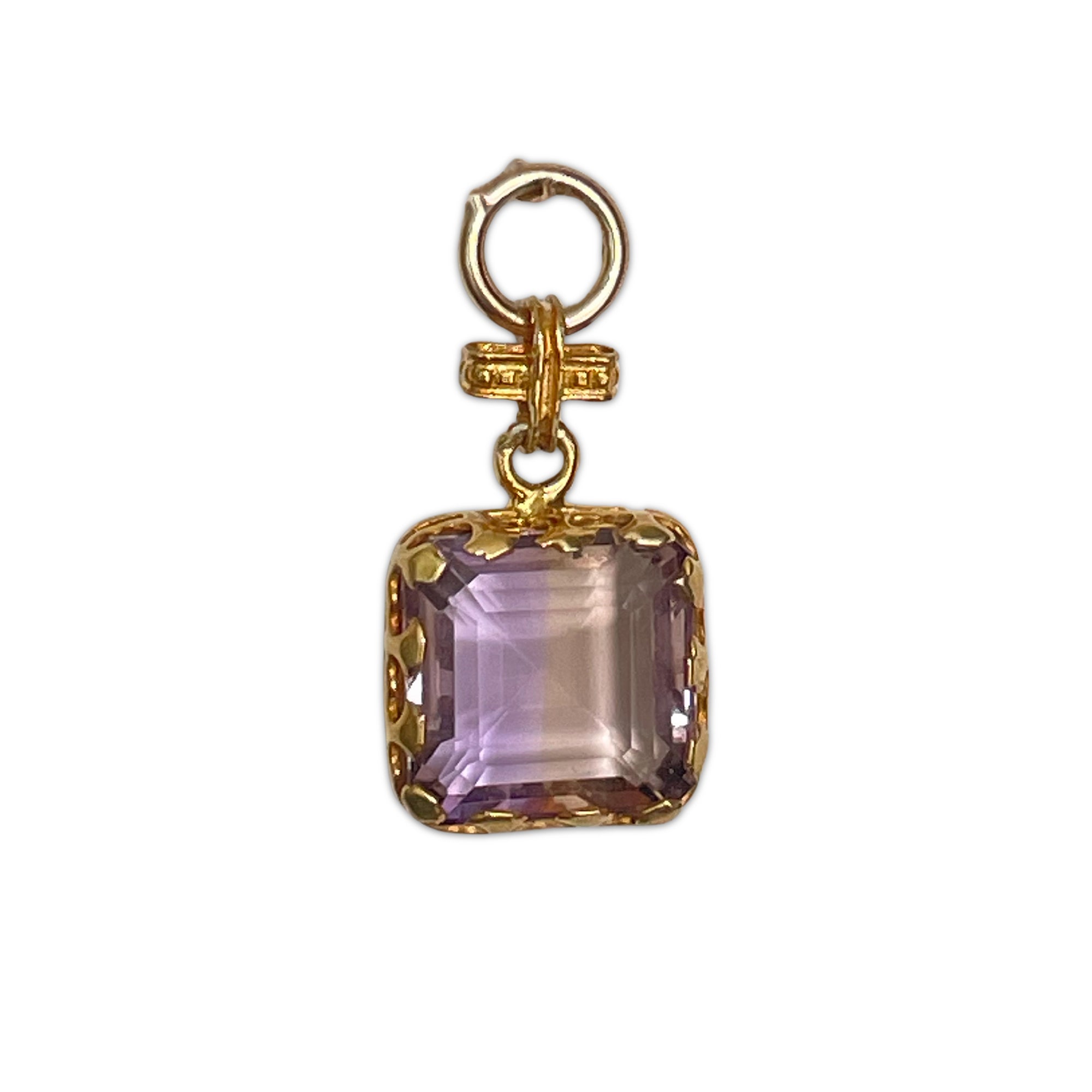 Amethyst with crown bezel