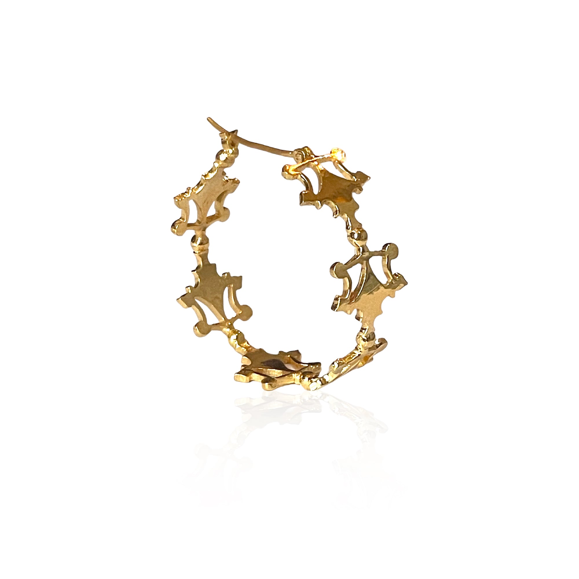 Harper Hoop  Earrings - Gold