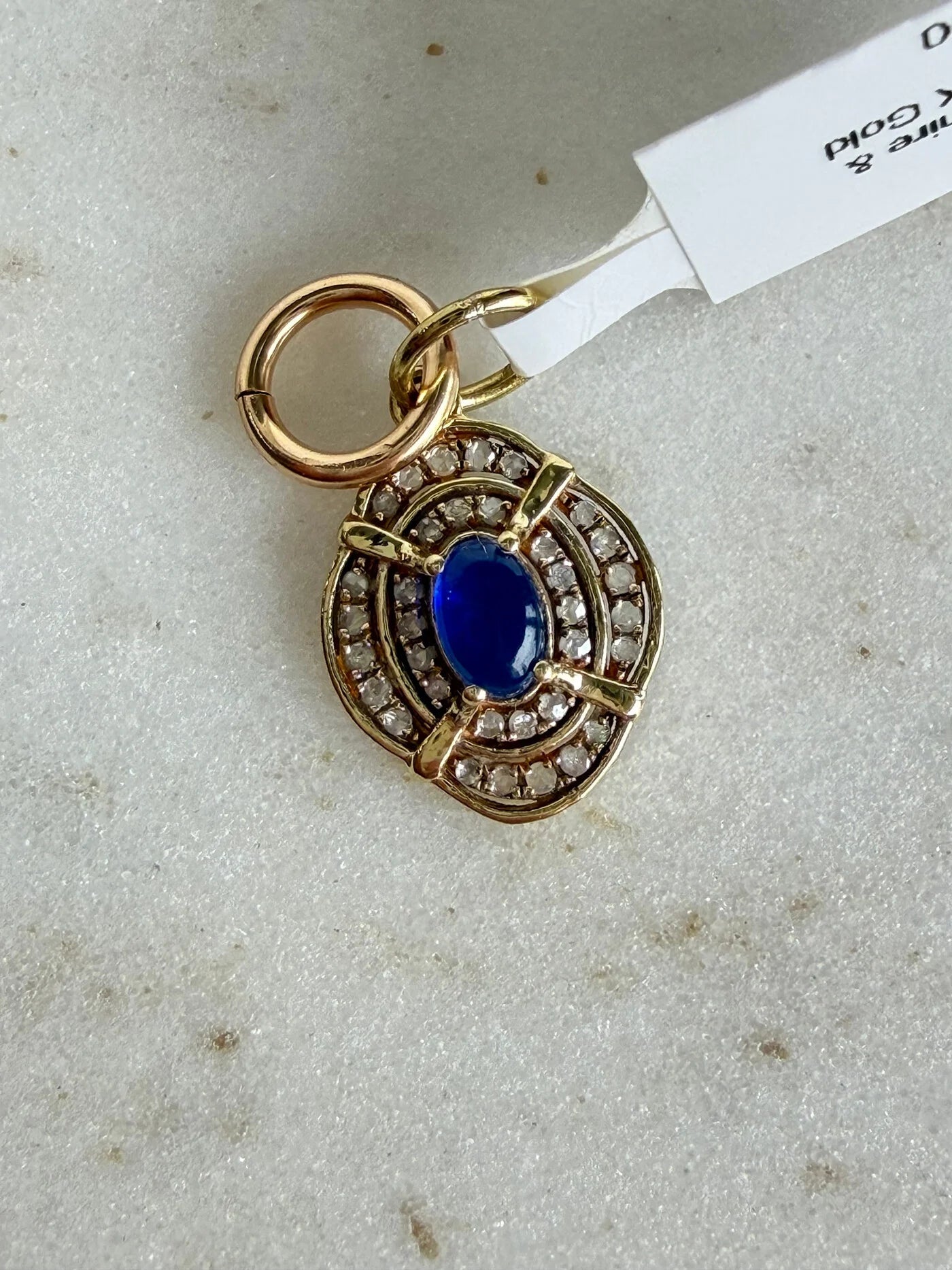 Ginny- Sapphire & Diamond- 14K Gold Filled